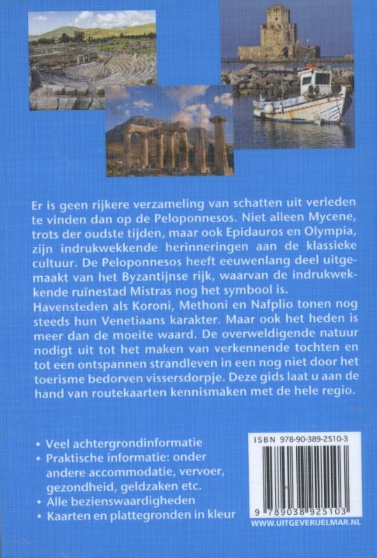 Achterkant van Reishandboek Peloponnesos