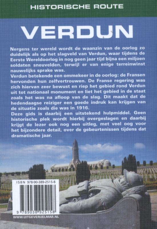Achterkant van Historische route Verdun
