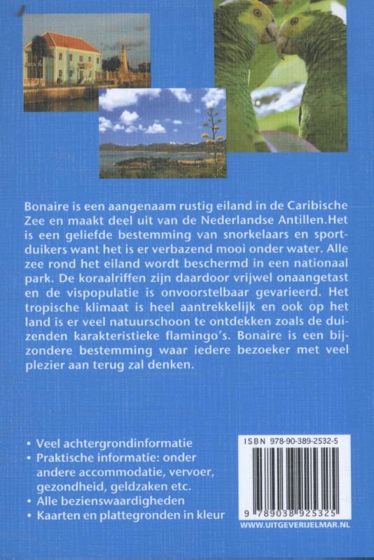 Achterkant van Reishandboek Bonaire