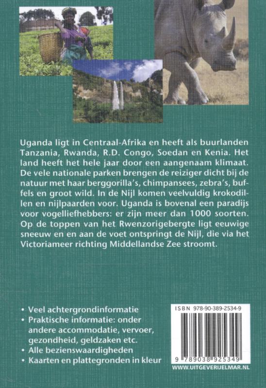 Achterkant van Reishandboek Uganda