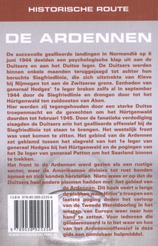 Achterkant van Historische route de Ardennen