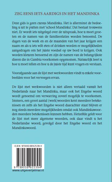 Achterkant van Reiswoordenboek Nederlands-Mandinka