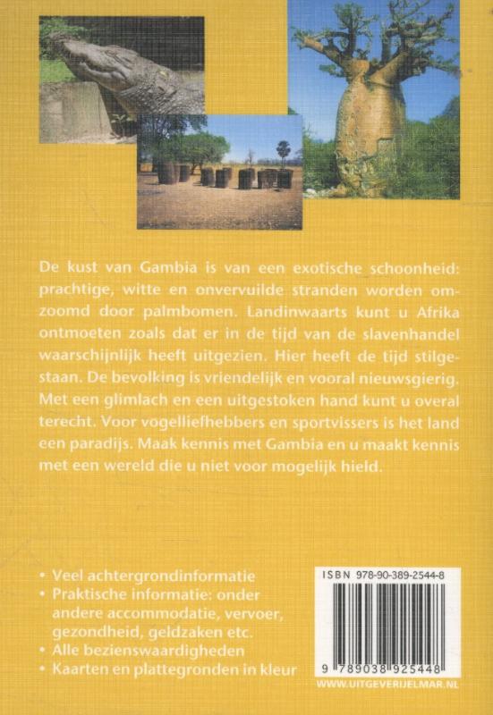 Achterkant van Reishandboek Gambia