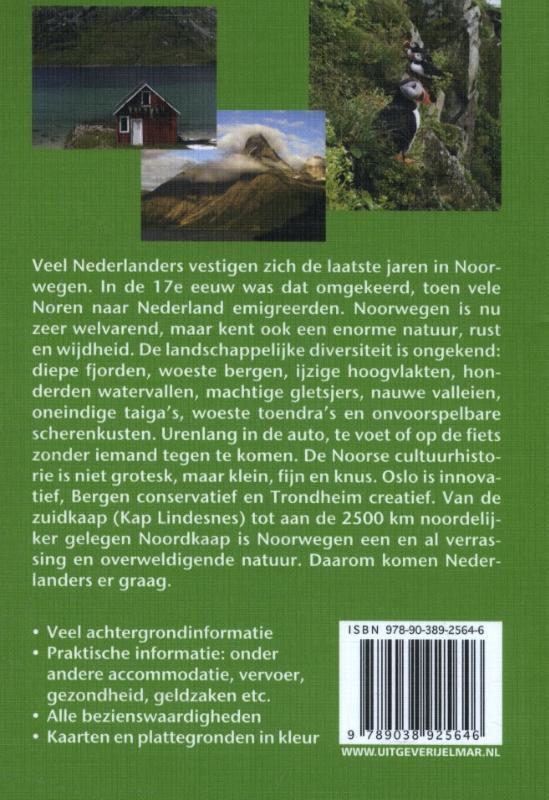 Achterkant van Reishandboek Noorwegen