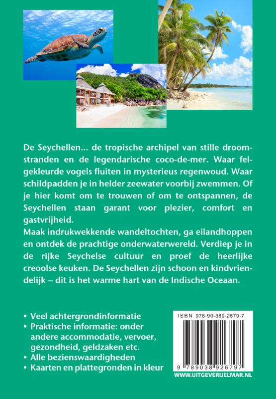 Achterkant van Reishandboek Seychellen
