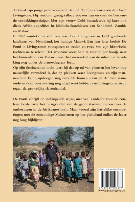 Achterkant van Livingstone op de voet gevolgd