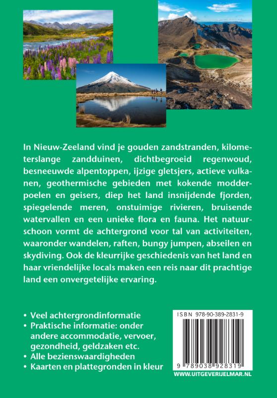 Achterkant van Reishandboek Nieuw-Zeeland