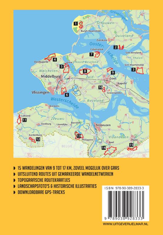 Achterkant van De mooiste netwerkwandelingen Zeeland