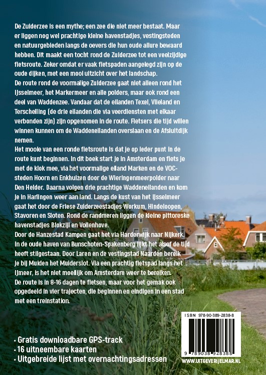 Achterkant van Fietsen langs de elf steden van Friesland