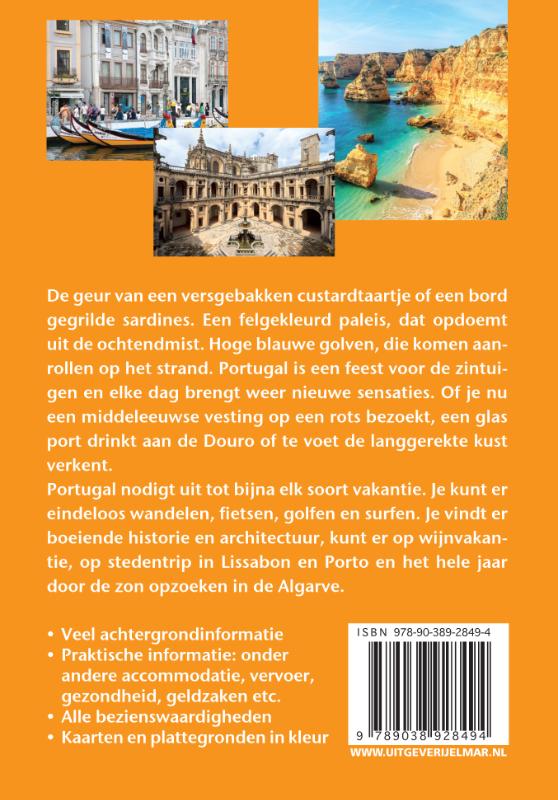 Achterkant van Reishandboek Portugal