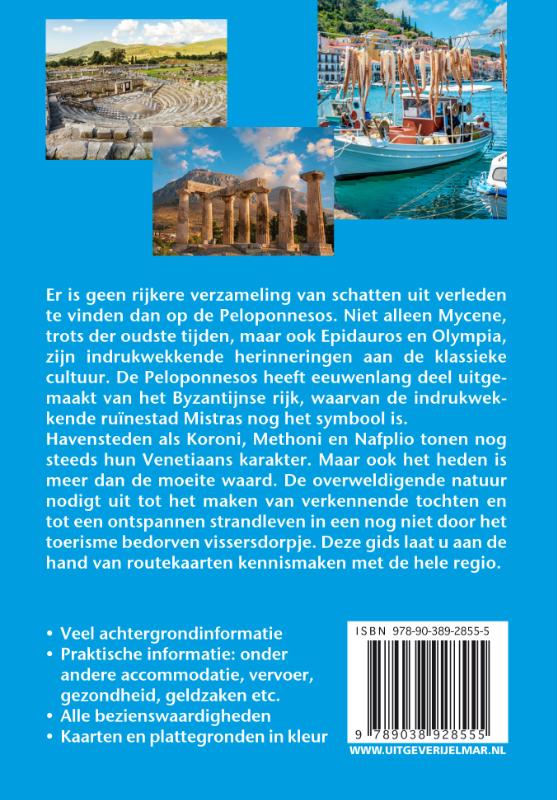 Achterkant van Reishandboek Peloponnesos