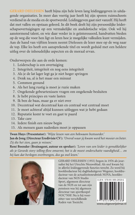Achterkant van Als je de lat lager legt ga je niet hoger springen