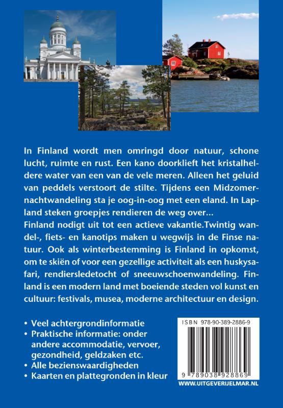 Achterkant van Reishandboek Finland