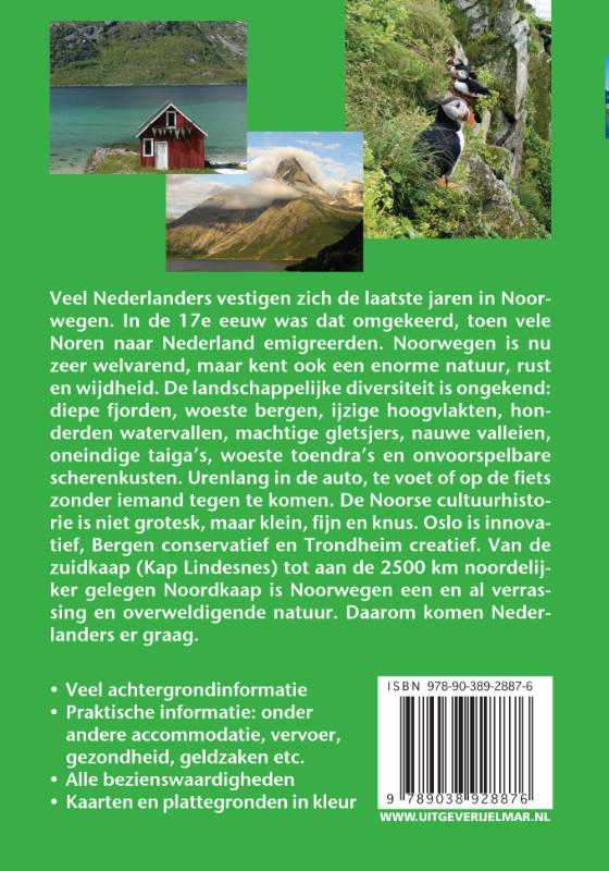 Achterkant van Reishandboek Noorwegen