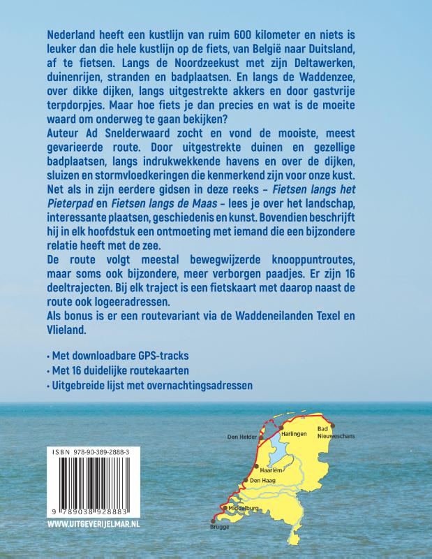 Achterkant van Fietsen langs de Noordzeekust