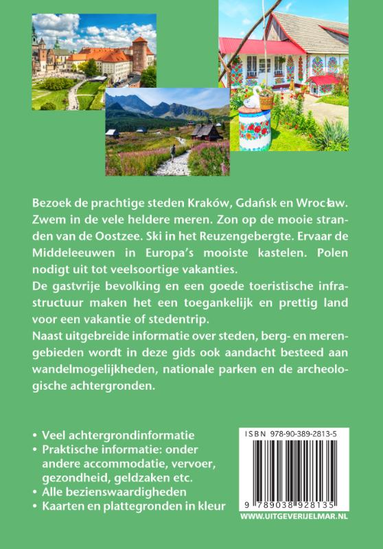 Achterkant van Reishandboek Polen