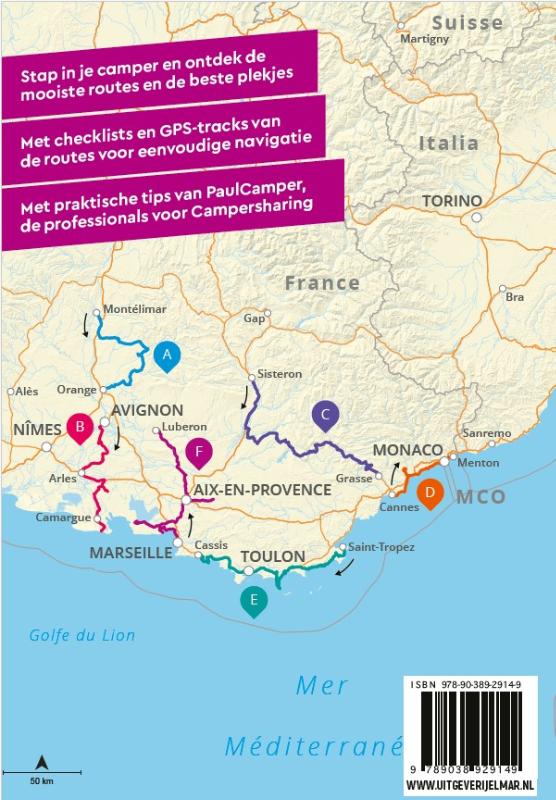 Achterkant van Campergids Provence & Côte d’Azur