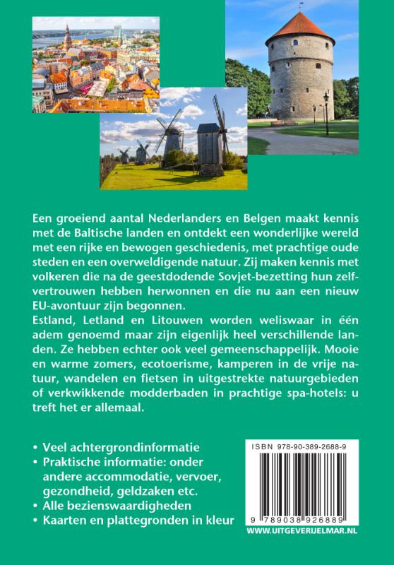 Achterkant van Reishandboek Estland, Letland en Litouwen