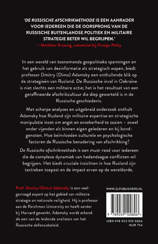Achterkant van De Russische afschrikmethode