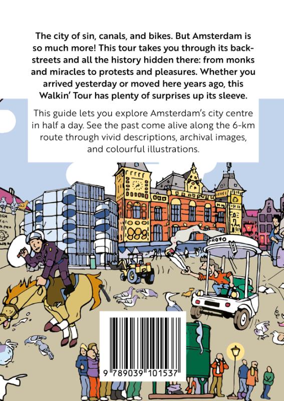 Achterkant van Walkin' Amsterdam