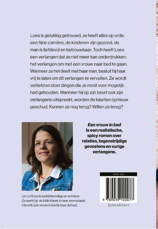 Achterkant van Een vrouw in bed