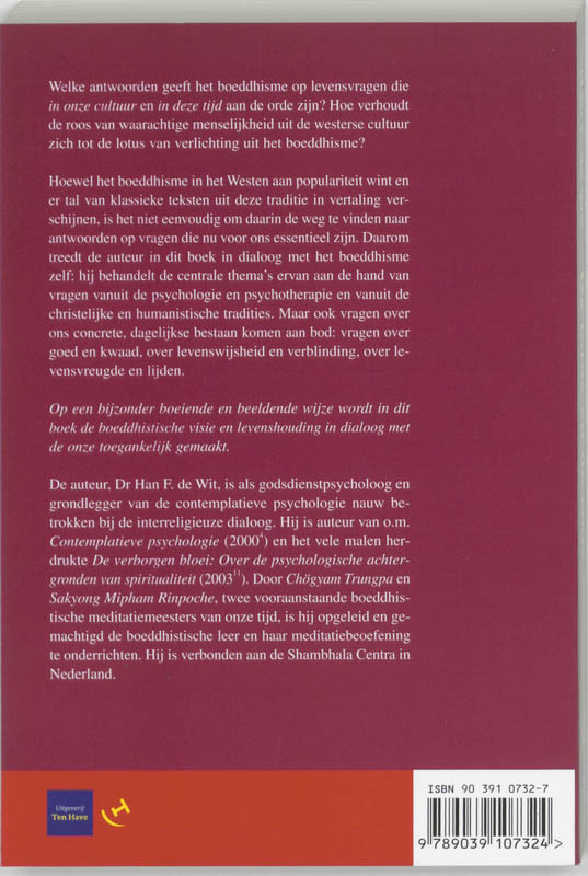 Achterkant van De lotus en de roos