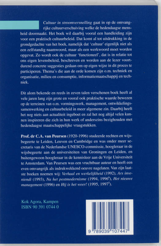 Achterkant van Cultuur in stroomversnelling