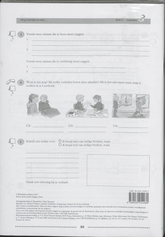 Achterkant van Werkboek