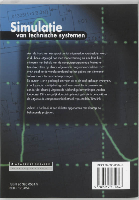 Achterkant van Simulatie van technische systemen met Matlab/Simulink