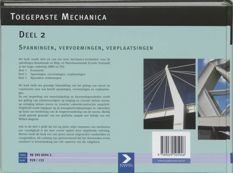Achterkant van 2 Spanningen, vervormingen, verplaatsingen
