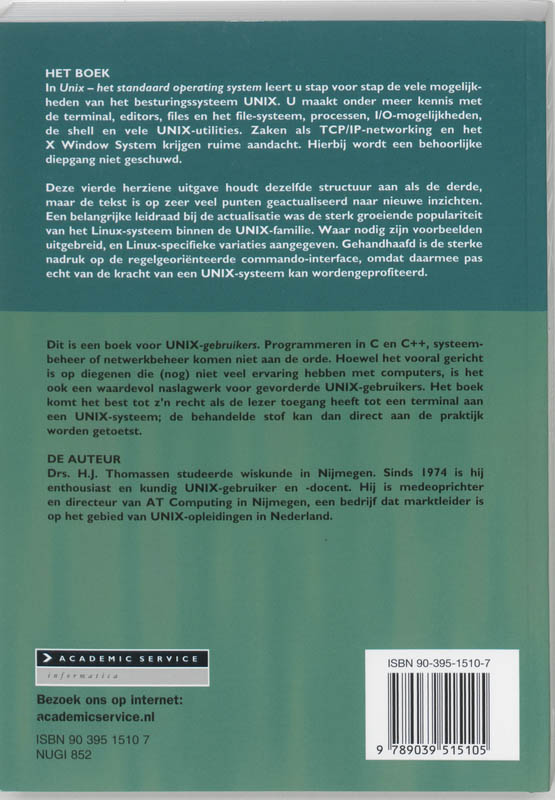 Achterkant van Unix