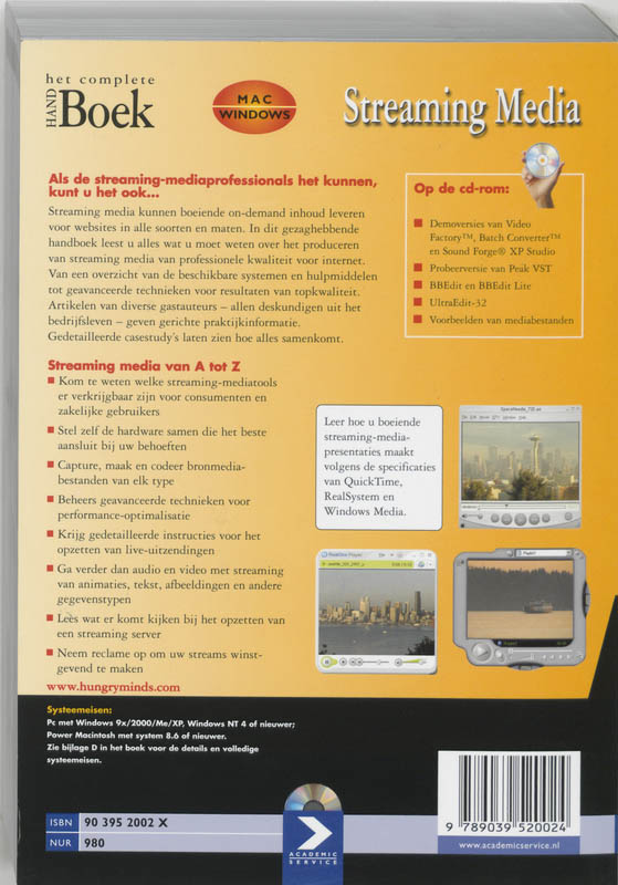 Achterkant van Streaming media