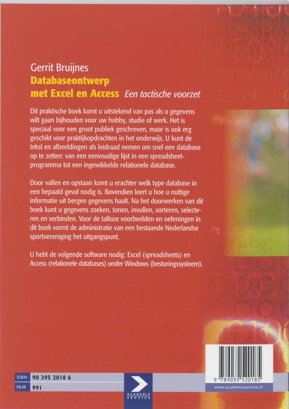 Achterkant van Databaseontwerp