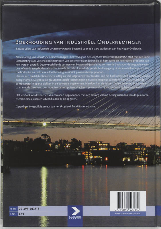 Achterkant van Boekhouding van Industriele Ondernemingen