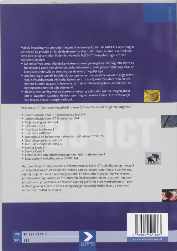 Achterkant van Projectmatig werken 2003