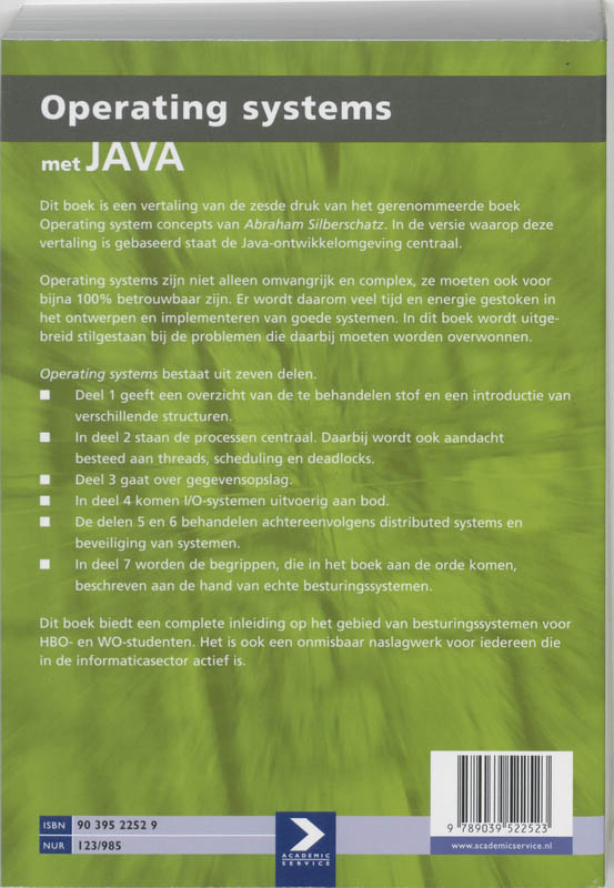 Achterkant van Operating Systems
