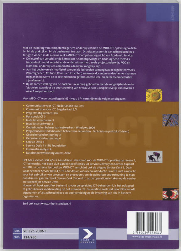 Achterkant van Service Desk 4 / ITIL Foundation