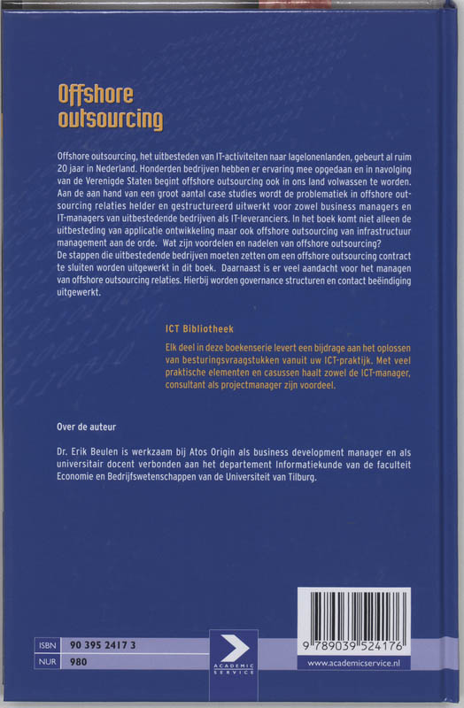 Achterkant van Offshore outsourcing