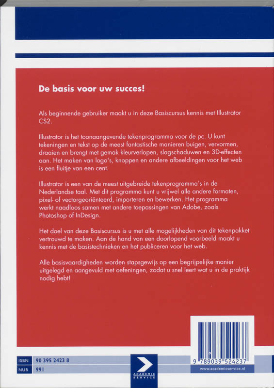 Achterkant van Basiscursus Illustrator CS2
