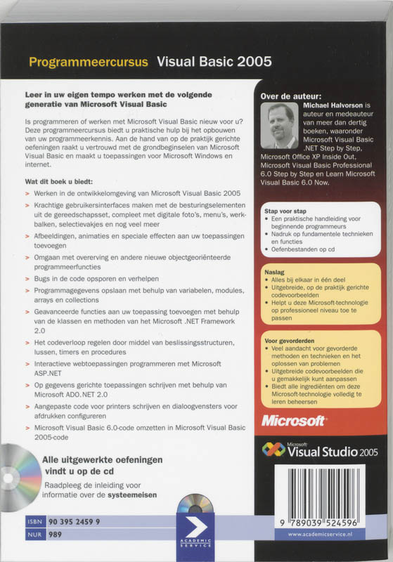 Achterkant van 2005