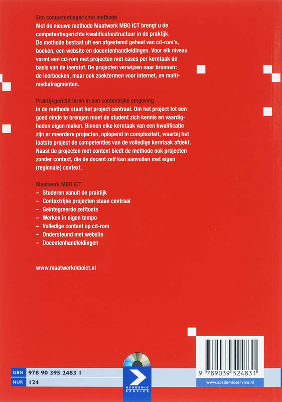 Achterkant van Databaseontwikkeling Access 2003