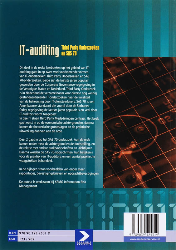 Achterkant van IT-Auditing TPM en SAS 70