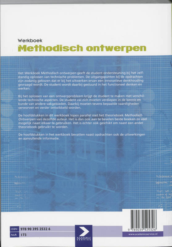 Achterkant van Werkboek Methodisch Ontwerpen