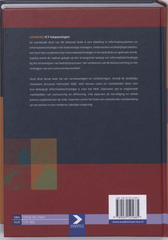 Achterkant van Leerboek ICT-toepassingen
