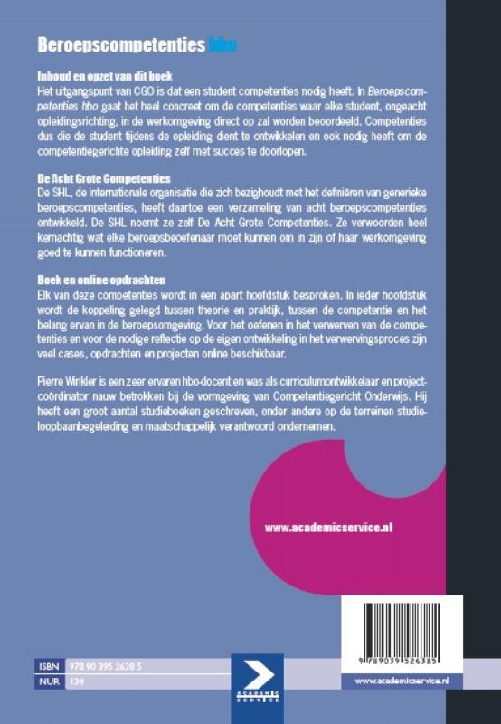Achterkant van Beroepscompetenties HBO