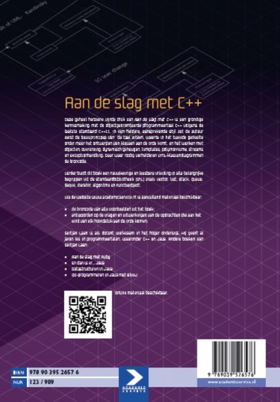 Achterkant van Aan de slag met C++