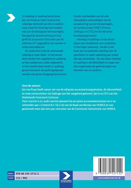 Achterkant van Inleiding ICT-auditing