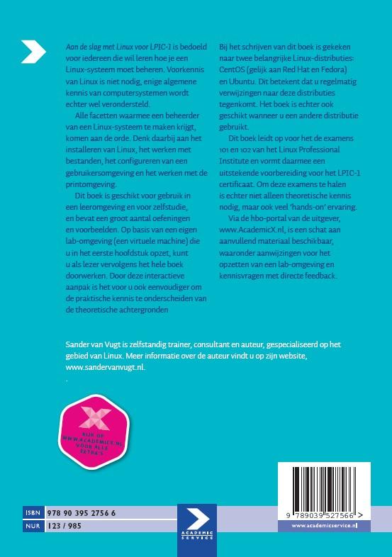 Achterkant van Voor LPIC-1