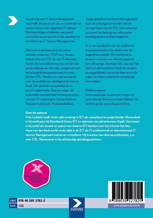 Achterkant van Aan de slag met IT-service management