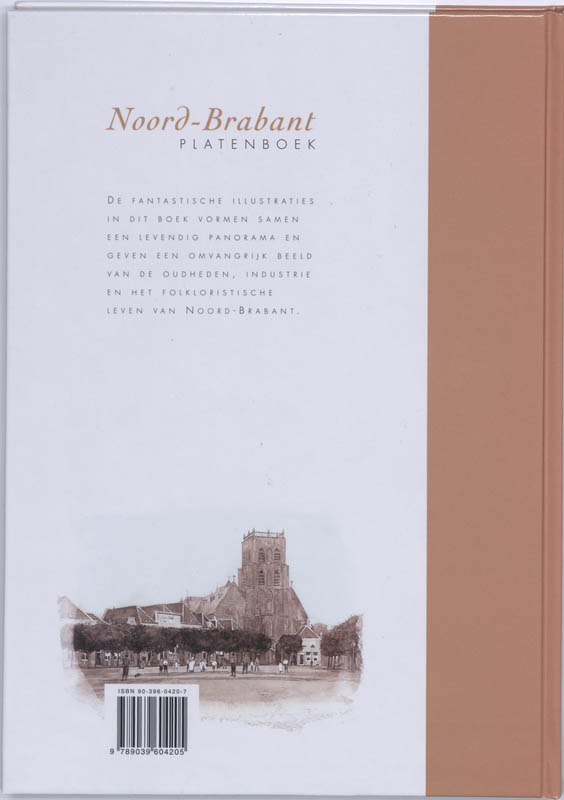 Achterkant van Noordbrabant platenboek